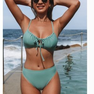 Soft green bikini